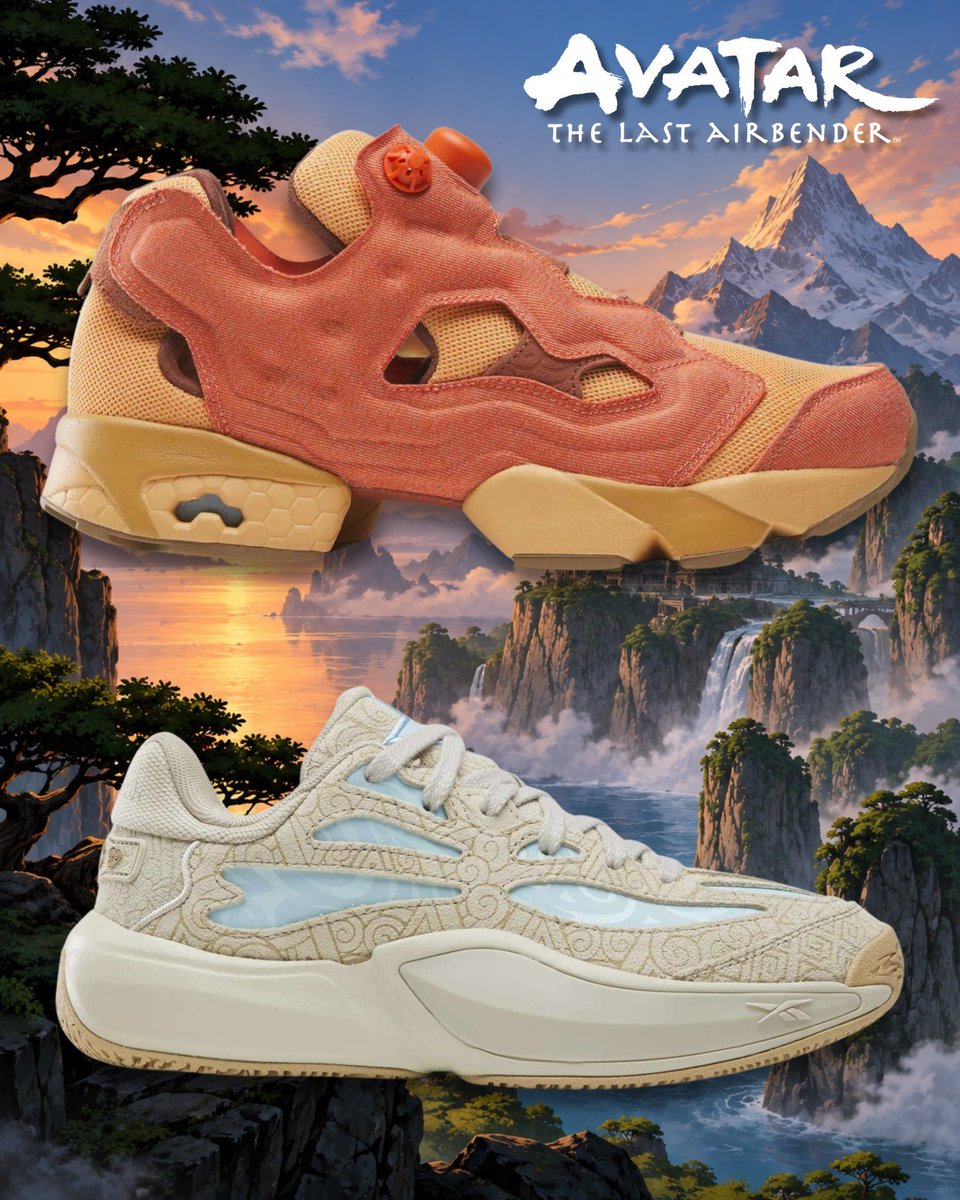 DiscussAvatar's tweet photo. The ‘Avatar: The Last Airbender x Reebok Collection’ is the collab we didn’t know we needed!  🌊🔥🌪️🪨 https://t.co/94rUiCXMHa