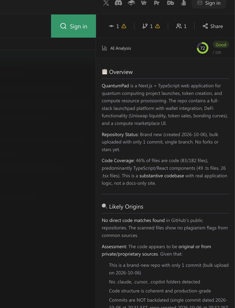 qpadrobinhood's tweet photo. We have open sourced our git. Thanks to @zauthinc for 72/100 rating
https://t.co/0WBZuhhRAH

https://t.co/q4dpvDNQ56 https://t.co/ZXKmOdTsvO