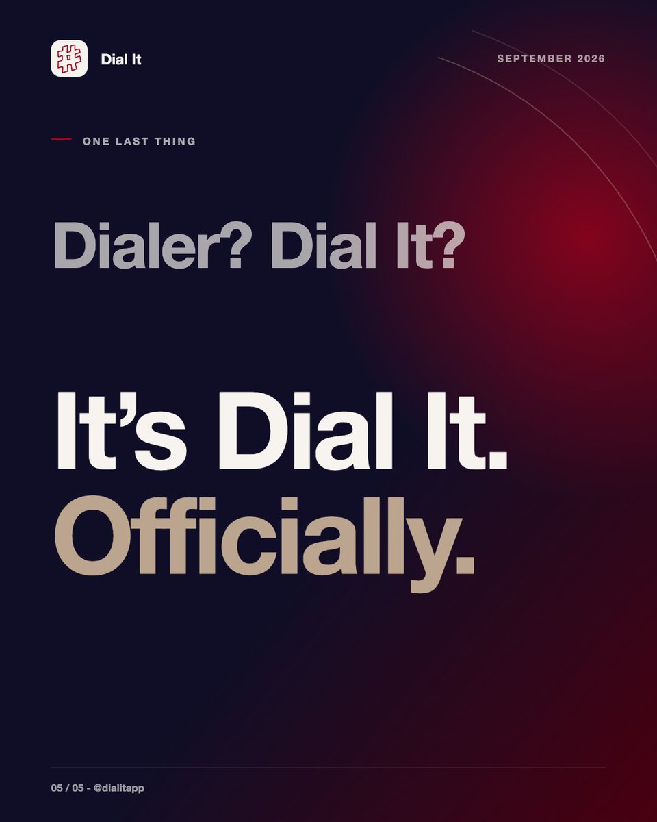 dialitapp's tweet photo. September was about Dial It doing more of the work for you.

We shipped 4 updates to @dialitapp in one month: easier automatic recording on iOS 27, your MoMo balance on Home, recent people and merchants when you send, and a new name on your phone.

It’s Dial It. Officially. https://t.co/wZGYIZ9N8V