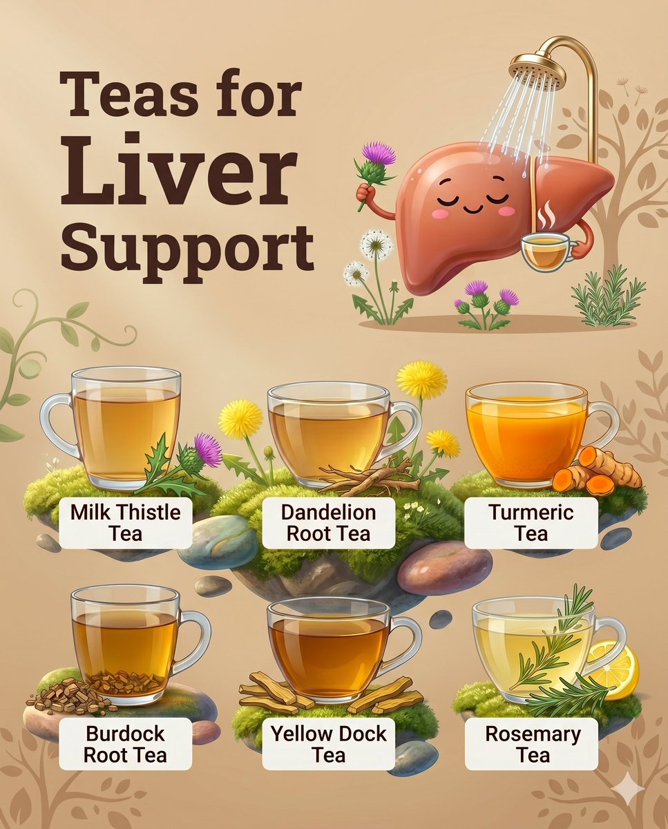 ShopAlkaline's tweet photo. Support healthy liver function w/ six time-honored teas:Milk Thistle,Burdock Root,Dandelion Root,Turmeric,Yellow Dock&Rosemary. 🌿 Wildcrafted,third-party tested&free of fillers or additives. Shop at https://t.co/mE0MlRpe8z. #LiverSupport #HerbalTea #AlkalineHerbShop https://t.co/BOn2GFN6dF