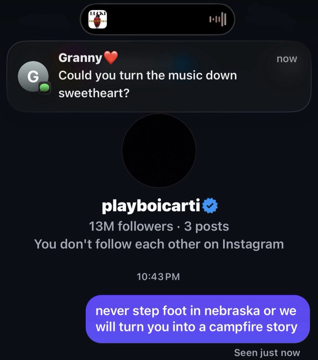 SlimeKrewTM's tweet photo. shut the f*ck up grandma https://t.co/ScO5gwxkPW