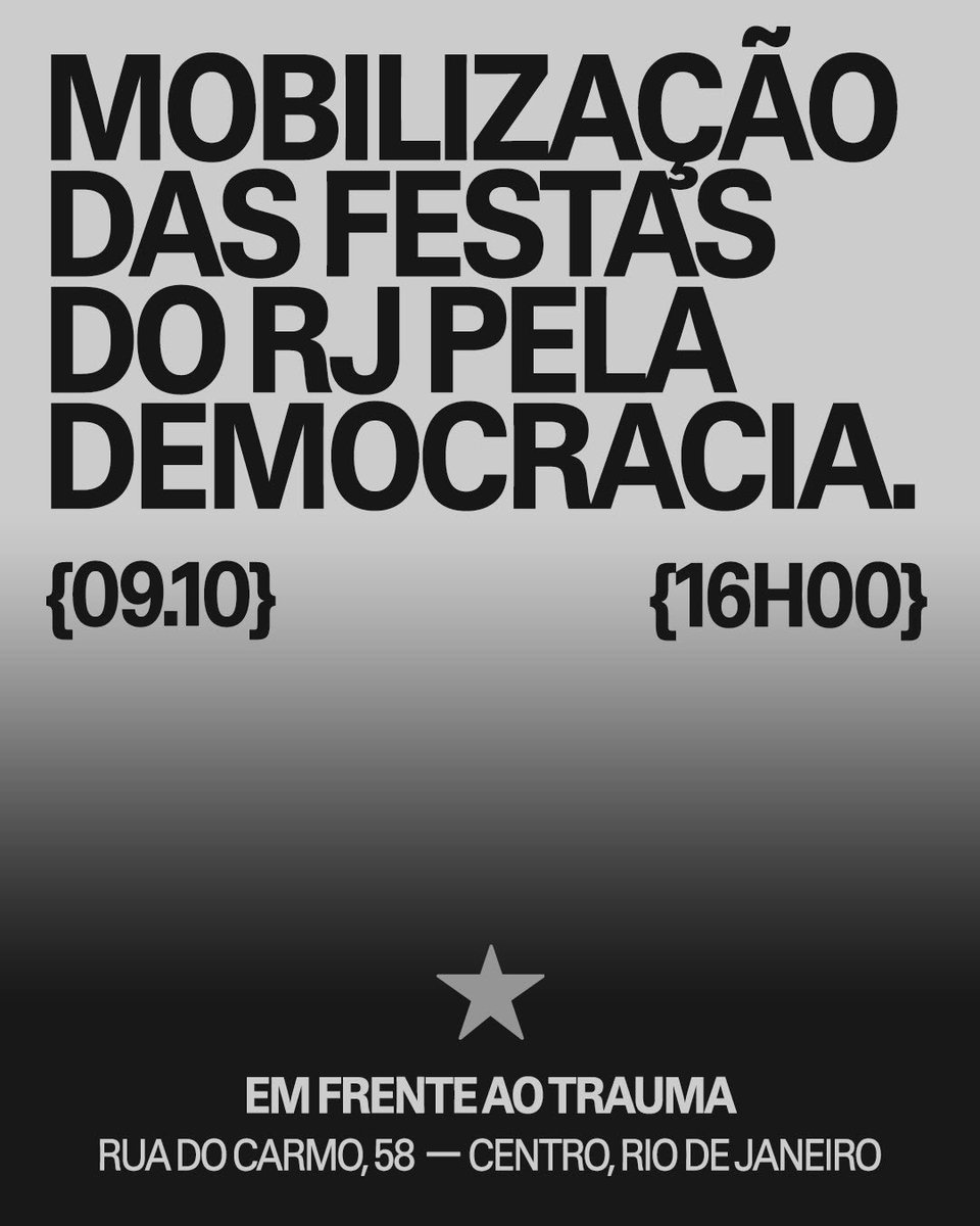 laug777's tweet photo. 🚨Alô clubbers do RJ‼️Próxima sexta estamos nos mobilizando para uma ação concreta no centro do RJ. Com participação de vários coletivos da cena. Teremos materiais p virar votos, fazer uma ação de diálogo  e tb conversar entre nós os próximos passos. Colem e espalha p geral!!! https://t.co/dgo16AT6EX