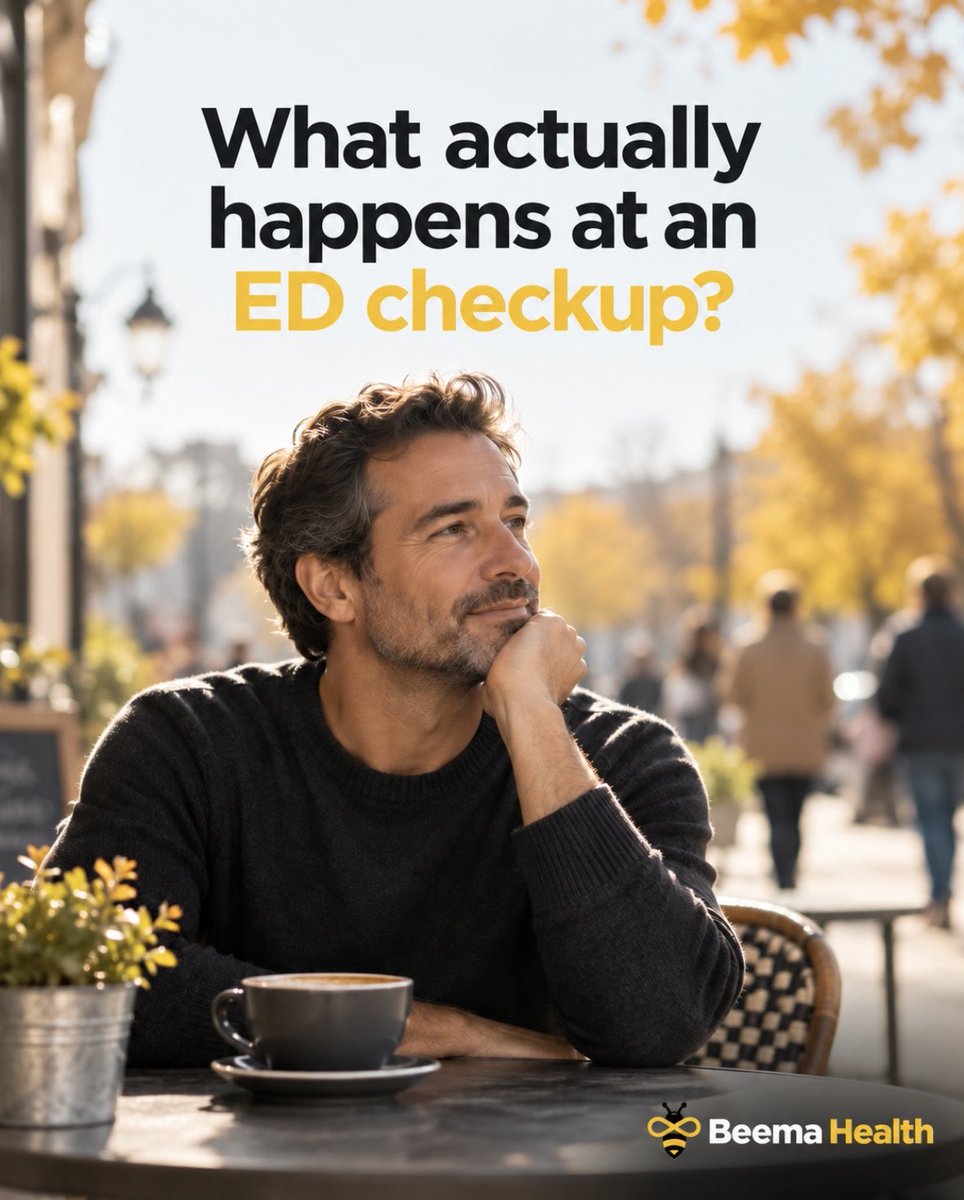 BeemaHealth's tweet photo. A first ED appointment is mostly a conversation. NIDDK says it usually starts with a health history, including every medicine, vitamin and supplement you take, maybe a physical exam and maybe lab tests. What would you want to know first? #menshealth #ED #erectiledysfunction https://t.co/Du1ddb9hyi