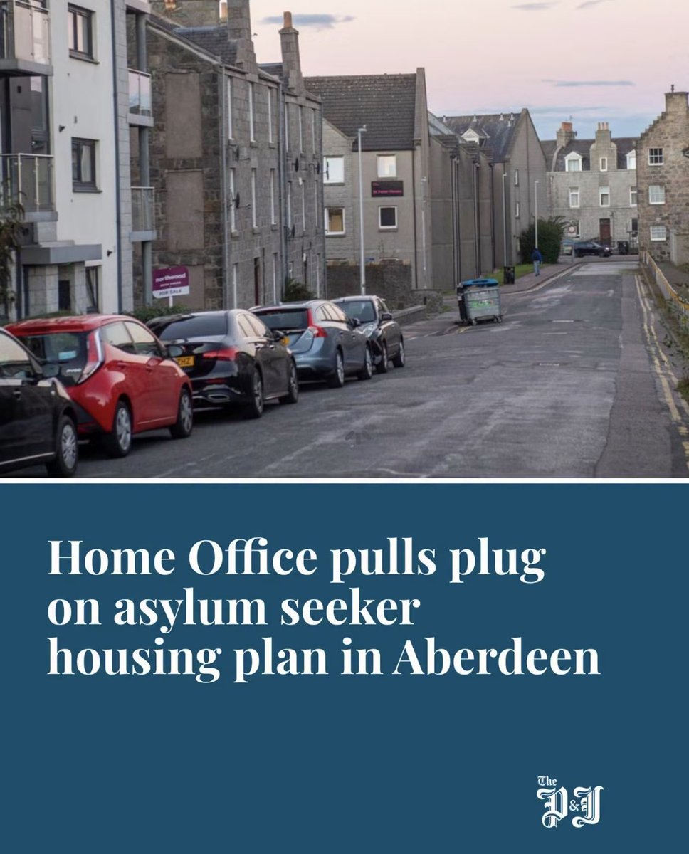arden_lesley's tweet photo. Hallelujah Home Office pulled the plug on asylum seeker Housing because they were told probably and no certain terms those ******** ain’t coming to Aberdeen Scots don’t put up with a 💩 https://t.co/ktx70OHLFy