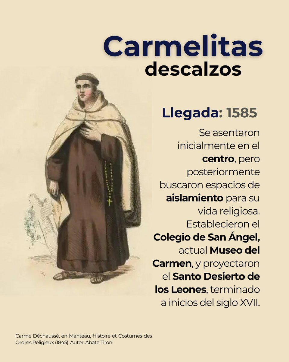 museodeelcarmen's tweet photo. La historia religiosa de una ciudad se cuenta a través de sus edificios y espacios. Descubre algunas de las huellas arquitectónicas que forman parte del patrimonio histórico de la #CiudaddeMéxico.¿Qué Orden consideras que dejó un mayor aporte en la Ciudad de México? Te leemos. https://t.co/xWsy0D32JY