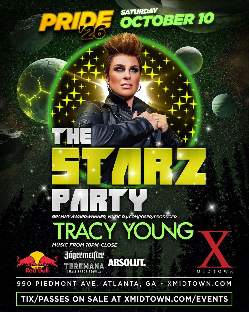 AtlantaGayEvent's tweet photo. Pride Weekend @ X Midtown

Thu, Oct 8th - Kick-Off / MIA STARR
Fri, Oct 9th - DJ ADAMUSIC
Sat, Oct 10th - DJ TRACY YOUNG
Sun, Oct 11th - Block Party / DJ DAVE AUDÉ

X Midtown
990 Piedmont Ave, Atlanta, GA 30309 https://t.co/GRrKuXpzwy
