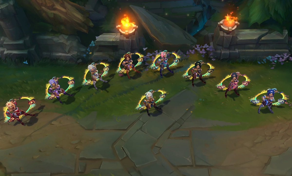 Echo166923's tweet photo. Now that I've calmed down a bit,here's a detailed showcase of Qiyana's new skin. To be fair, it's actually a pretty decent Epic skin.However, I feel like none of the chromas are particularly good, which is a bit of a shame. What do you guys think of this skin?
#Qiyana #TrueDamage https://t.co/Yne9OnkIV1