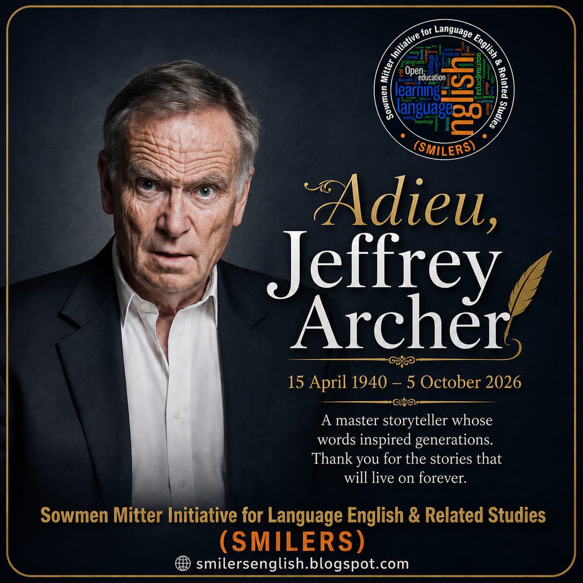smilersedu's tweet photo. Archer's remarkable combination of ambition, sporting achievement, political triumphs, spectacular reversals, scandal, imprisonment and literary success made his own biography almost unbelievable. https://t.co/hdTgOLYrLj 
🟩 https://t.co/y2C9SYzkDE