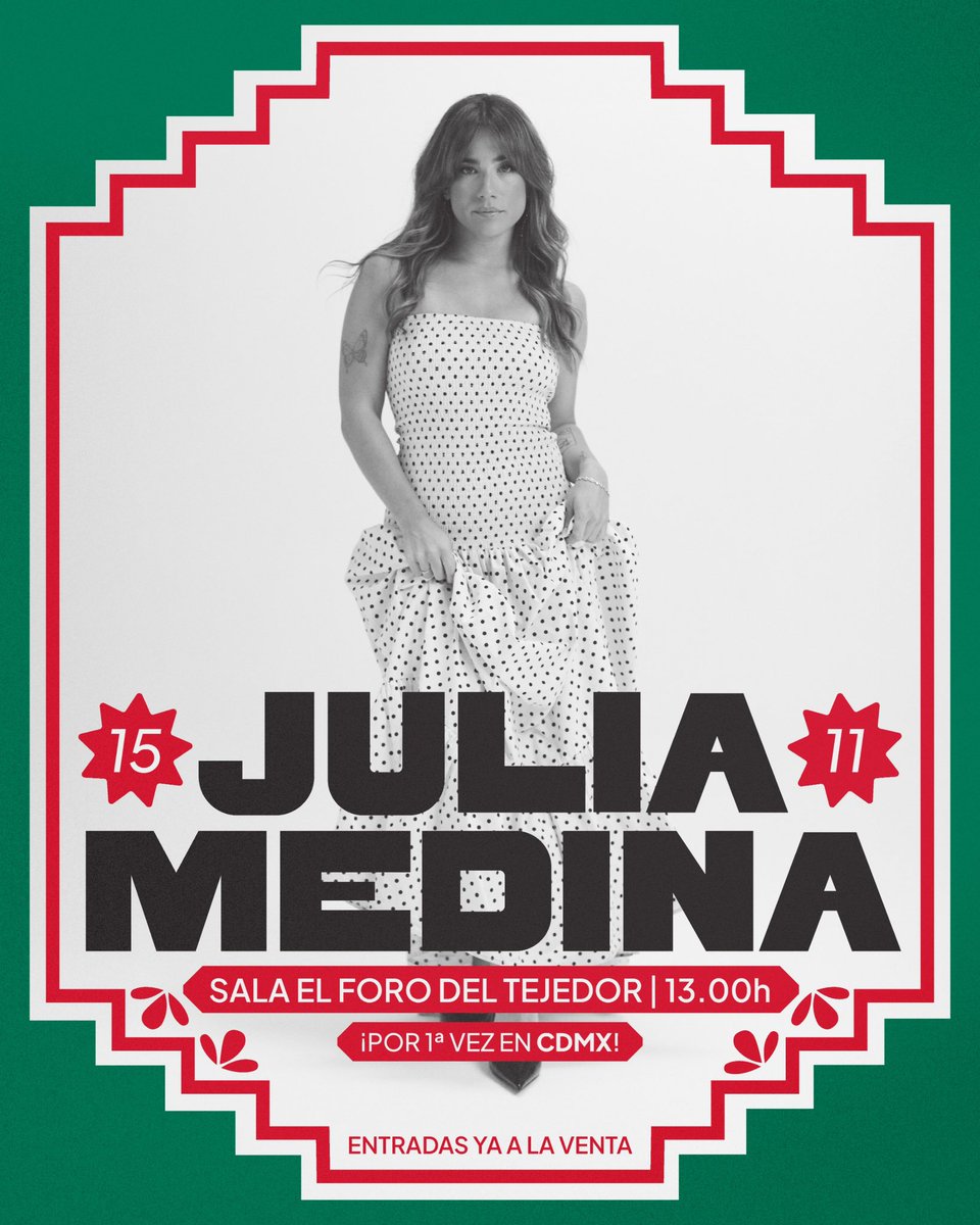 itsjuliamedina's tweet photo. pf gente de CDMX…. QUE VOY!!!!!! No puedo creerlo todavía😭❤️🫰🏼🇲🇽 https://t.co/zcc5plwAv4