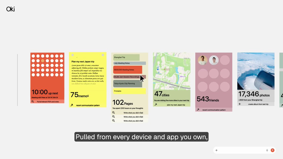 Mifzs00's tweet photo. Would you centralize all your device history on hardware sitting in your living room? Oki Home is a Personal AI Computer built around this concept. Learn more at https://t.co/fOqjhBNkJH about this Memory Computer. https://t.co/lIyOnEse7j