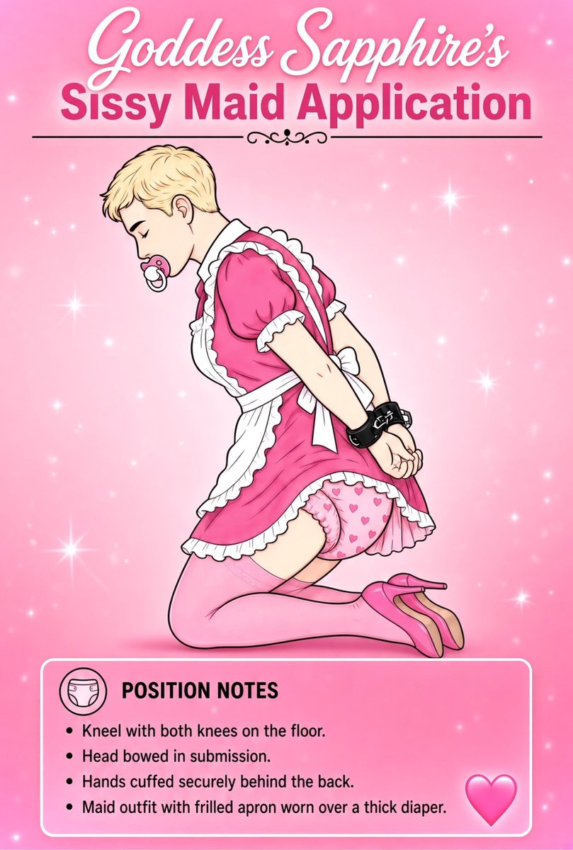sapphireyourgod's tweet photo. Would you qualify? #sissy #maid https://t.co/XMa0TO07Z0