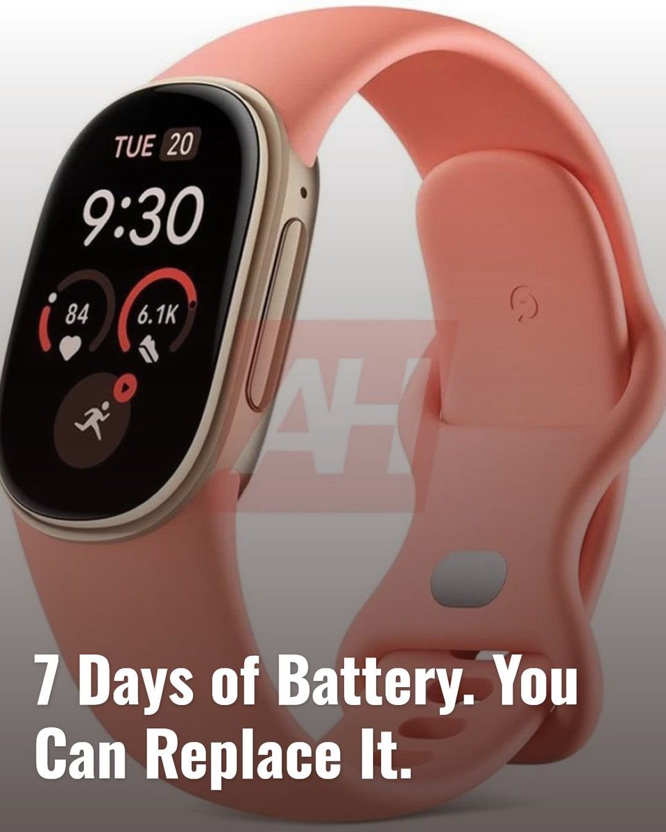 megamobi's tweet photo. Fitbit Edge leak: about $180, up to 7 days of battery, and a user-replaceable cell.
Google hasn't confirmed any of it. #FitbitEdge https://t.co/1cPWfsjE0w