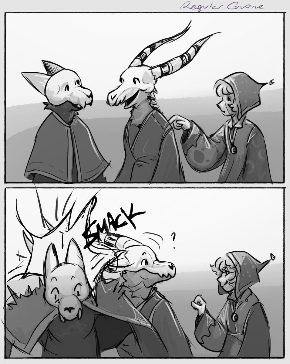 regular_gnome's tweet photo. #Inktober day 5: Smack https://t.co/XGHEArQSlv