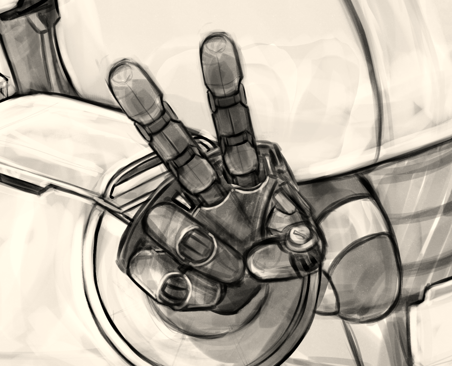 M0torgrease's tweet photo. I find drawing mechanical hands quite fun https://t.co/NxBGeoTRNb