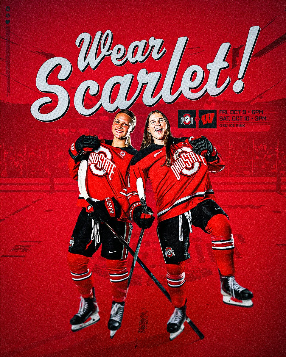OhioStateWHKY's tweet photo. 🔴 𝗪𝗘𝗔𝗥 𝗦𝗖𝗔𝗥𝗟𝗘𝗧 🔴

🎟️ https://t.co/37yXEBZhZO

#GoBucks https://t.co/mjHBwRydFt
