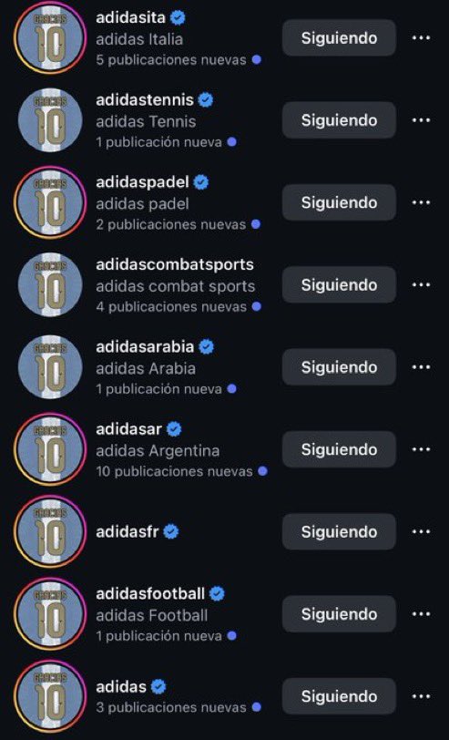ActuFoot_'s tweet photo. adidas a changé la PP de tous ses comptes sur Instagram pour RENDRE HOMMAGE À LIONEL MESSI 🇦🇷. 🤩📲 https://t.co/ILWNg4psnG