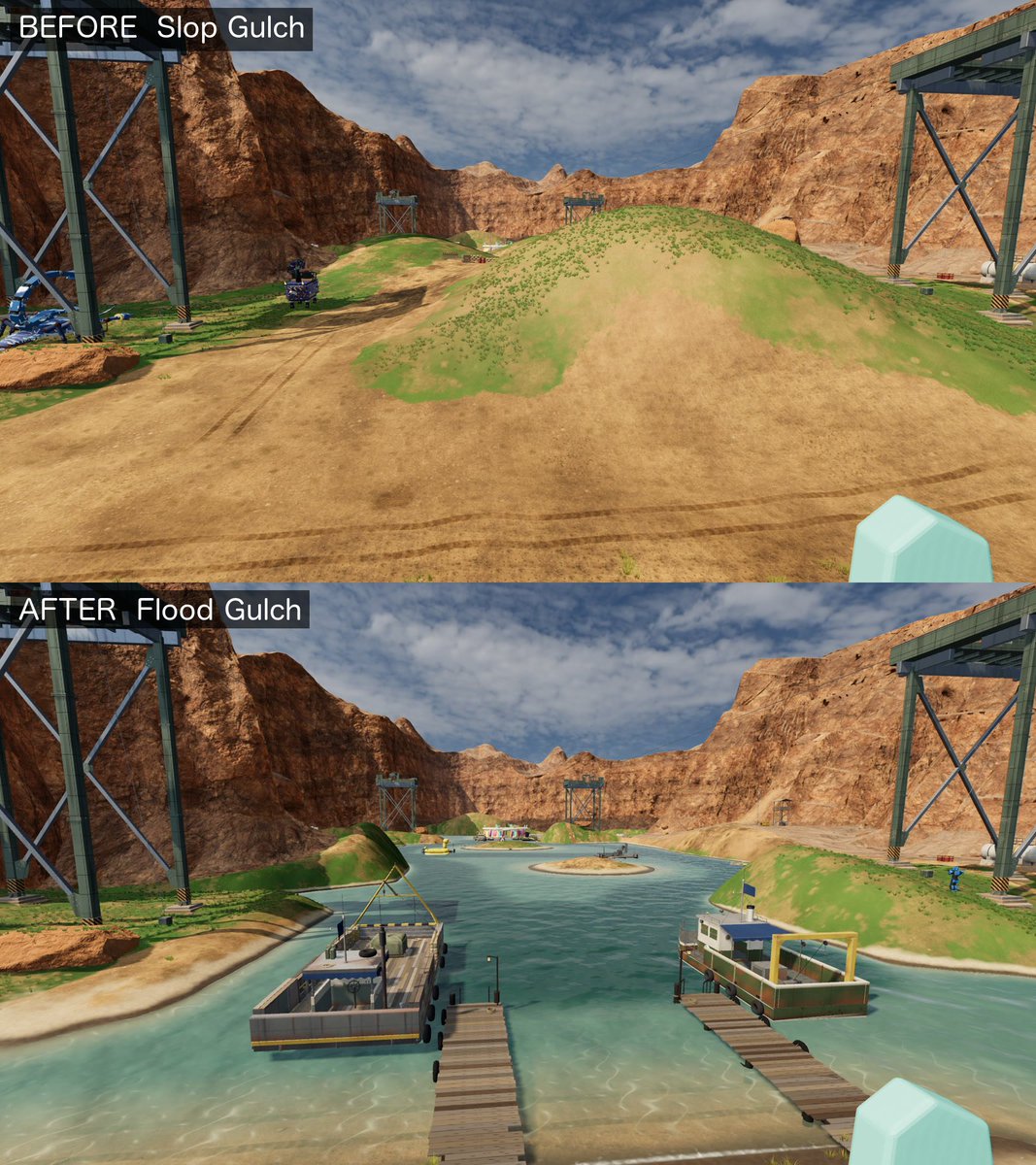 MikeHimself's tweet photo. This game is coming along very nicely #haloce #slopgulch #IndieDevs https://t.co/AN7FDnfvkd