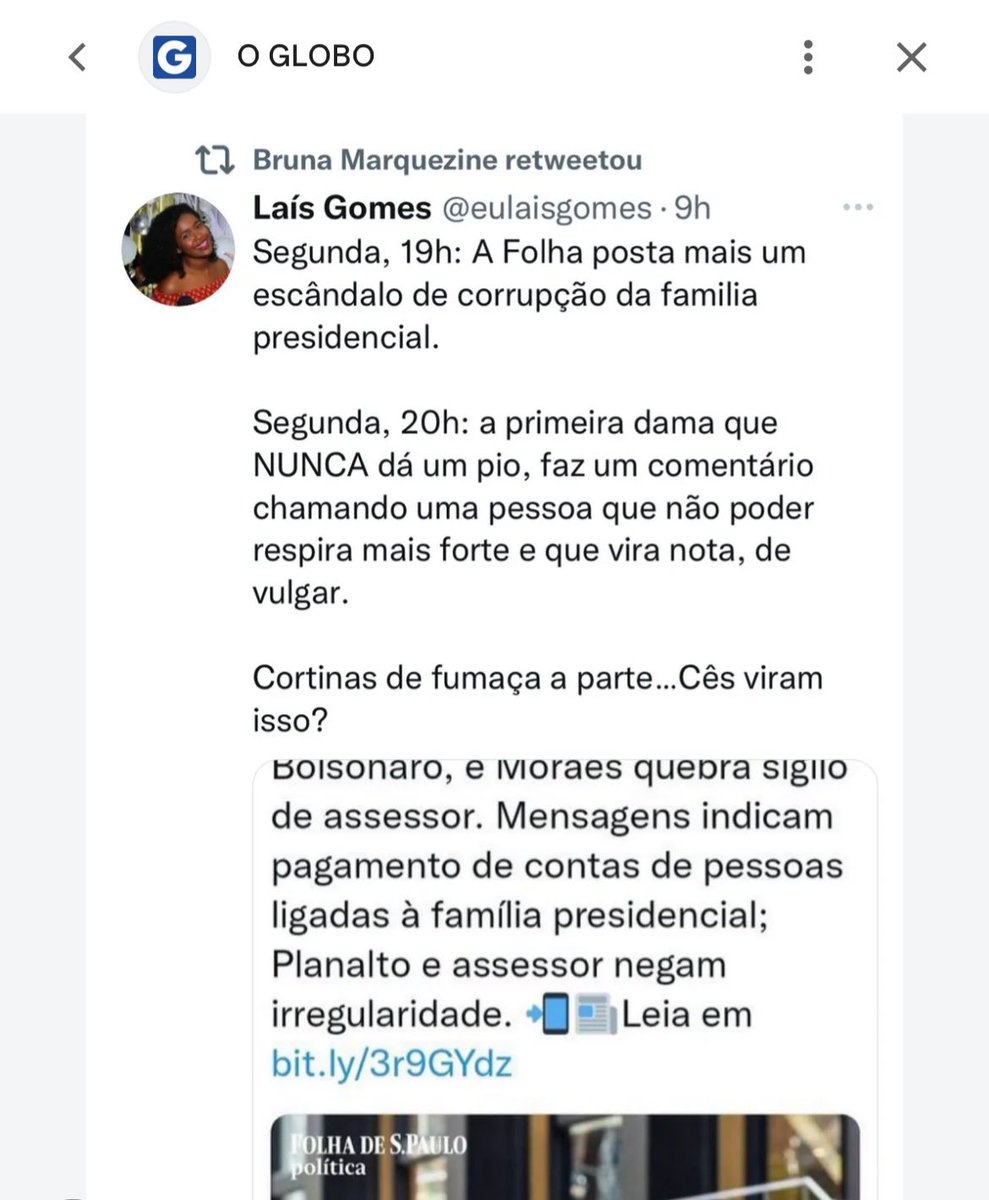 offsbm's tweet photo. “A Bruna Marquezine não se posiciona”
“A Bruna nunca deixa claro de qual lado ela tá”

Corta pra Bruna sendo perseguida pela extrema direita há anos: Carlos Bolsonaro levando ela à Justiça, ataques públicos de Michelle Bolsonaro e até ameaça de morte. https://t.co/v2Y3LU5l6Y