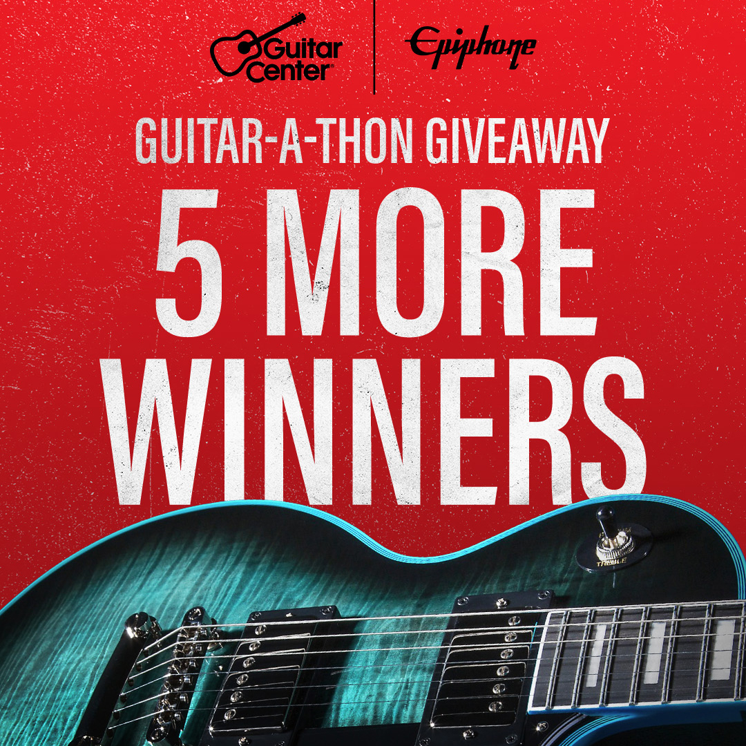 guitarcenter's tweet photo. Tomorrow is the last chance to win an @Epiphone limited-edition Les Paul Custom Widow. Visit your local Guitar Center to enter and you could be our final GAT giveaway winner. https://t.co/wfUnqvLBzA