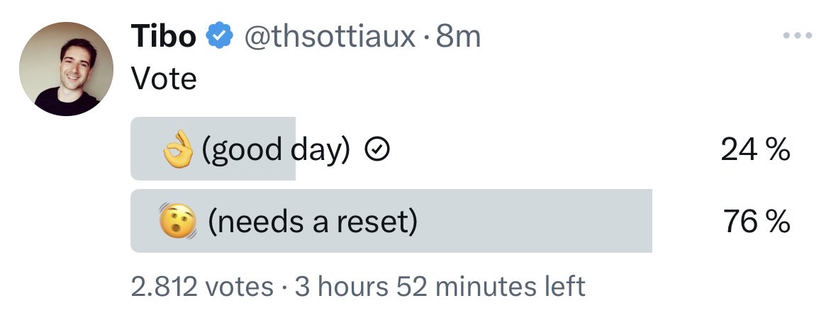 morganschp's tweet photo. Haha, they could have guessed people will ask for a reset every day no matter what they ship https://t.co/pJNo5S1DXA
