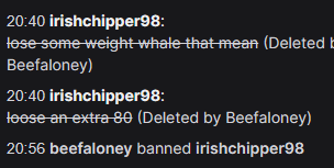 BeefaloneyTTV's tweet photo. DBD streamers, here's one for your ban lists <3 

IrishChipper98 

Came in... while I was playing Overwatch, and completely unprovoked started the name calling. Then started DMing my community members homophobic slurs, and then commenting on their YouTube videos. Like okay JOSH we get it, you're a bully.