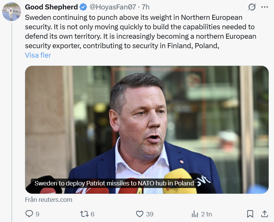 LarsTornblad's tweet photo. @CeciliaGarme Enligt Reuters väntas nye försvarsministern bära vita sneakers https://t.co/qvGVQhSWhf