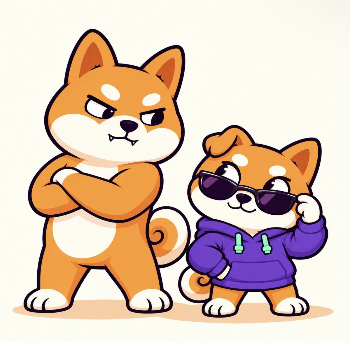 Shiblingx's tweet photo. Shibling’s wearing SHIB’s sunglasses.

He calls it inheritance.

SHIB is standing right there. https://t.co/yTmXefNIV7