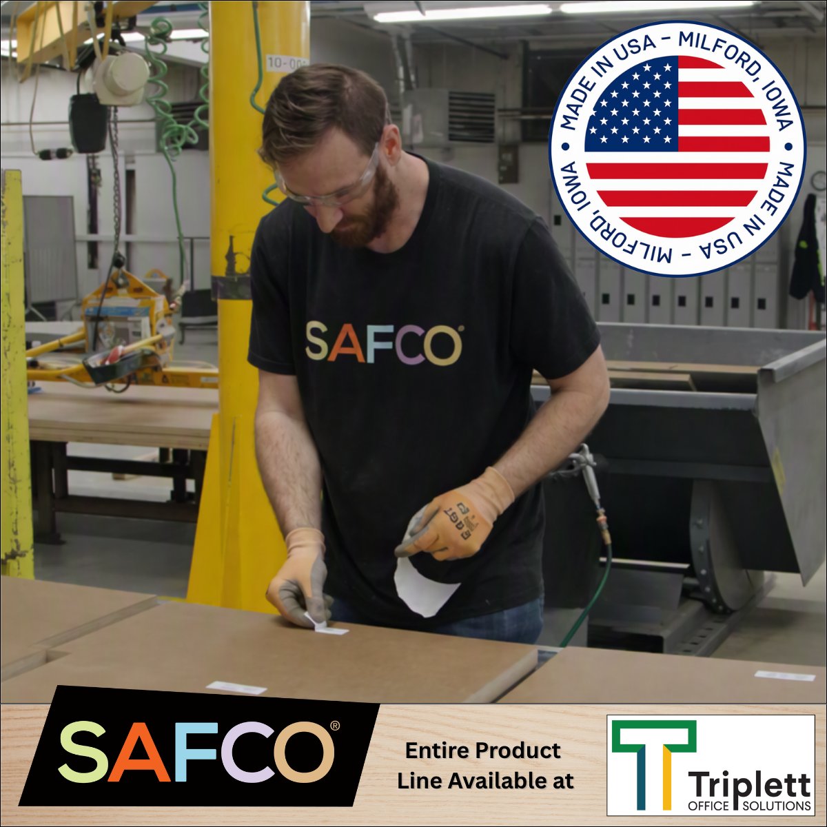 triplettoffice's tweet photo. Furniture built smart, made in Iowa. Empower your workspace (locally) with adaptable solutions from @safcoproducts - available at Triplett!

Check out our weekly newsletter for more info here: https://t.co/nbxDm3Zo93 https://t.co/9iVap4X1Vg