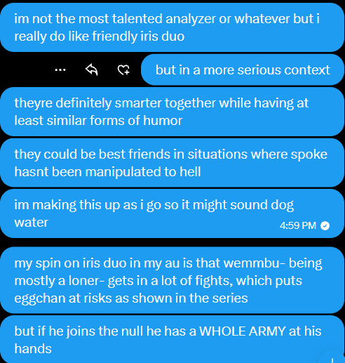 Probnotactive2's tweet photo. oomf prompted me to talk about iris duo so heres my thoughts #irisduo #spokeishere #eggchan https://t.co/o3w3ERm6mn