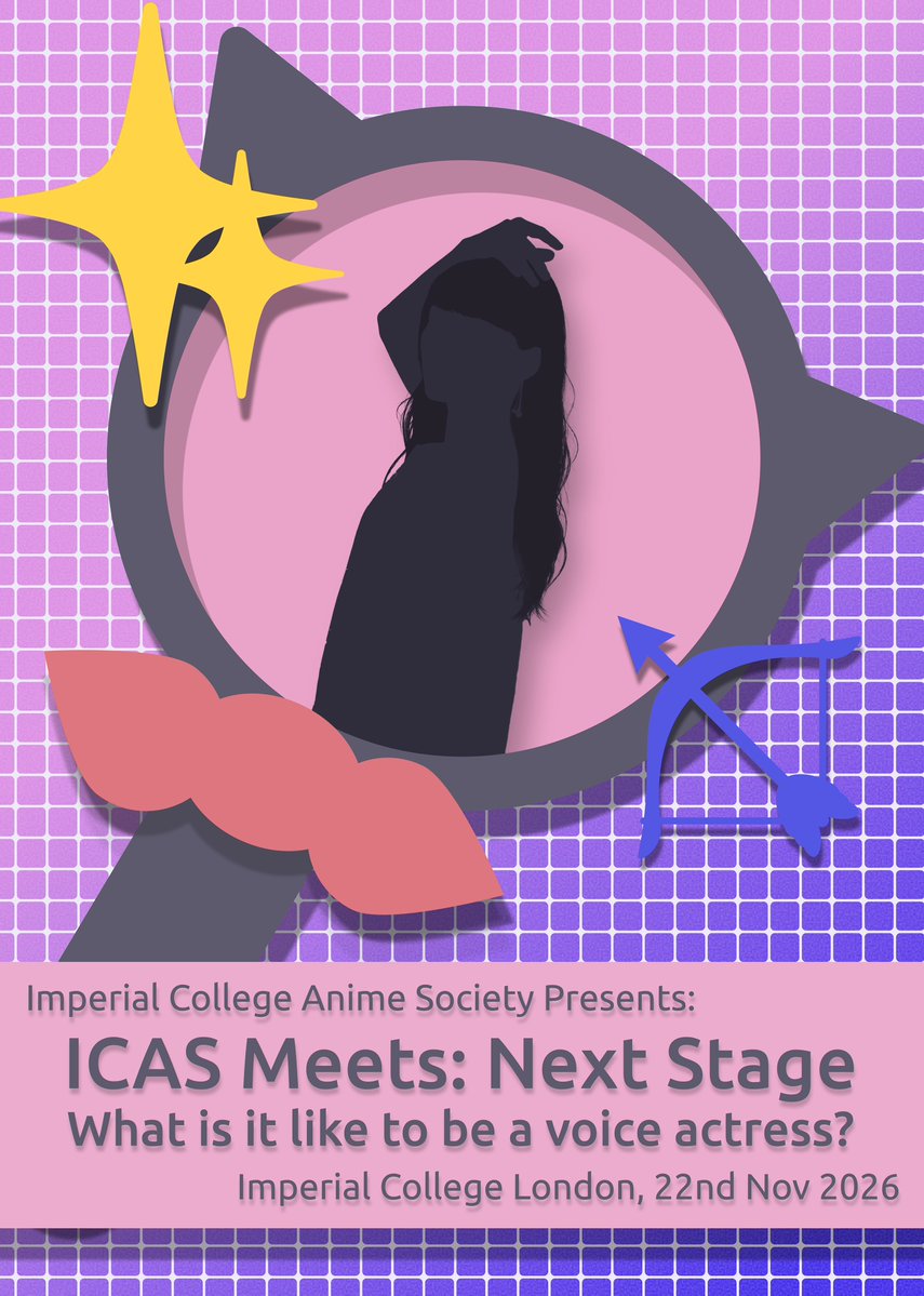 ic_animesoc's tweet photo. 🌟New ICAS Meets Series🌟
 Exciting new event coming!!!  

Remember the voice actress event IzuMeets last year?
This November, we’ll be welcoming another guest!  

Come to our intro session on Oct 9th at 18:30 @ Huxley 213 to find out more about our mysterious guest! https://t.co/A0JT4z1Cb2
