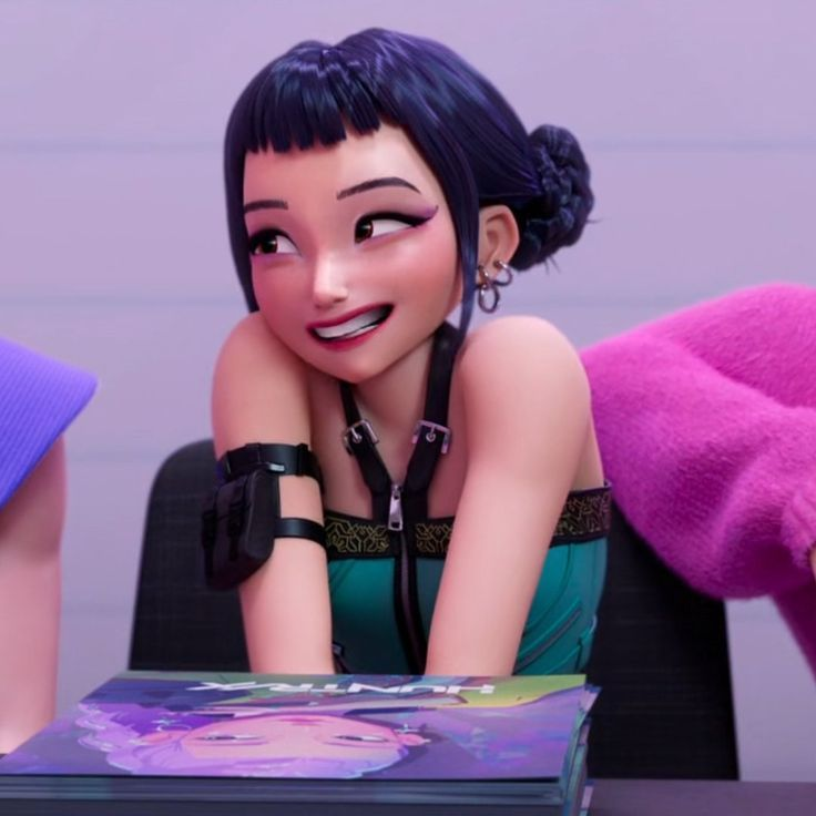 RumsterRumi's tweet photo. What would you like to see from Zoey in K-pop demon hunters 2?💙 https://t.co/hmkOxDAbtd