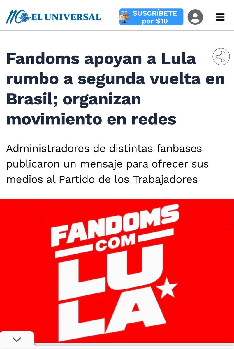 acervobangtan7's tweet photo. Inclusive, gostaria de agradecer o convite recebido de uma ARMY do México para participar de uma matéria sobre as eleições no Brasil. É uma honra poder contribuir para um ato democrático e saber que outros países estão interessados na nossa luta. ❤️

🔗 https://t.co/c4lZkZXKhL https://t.co/aYQPTuCBnI