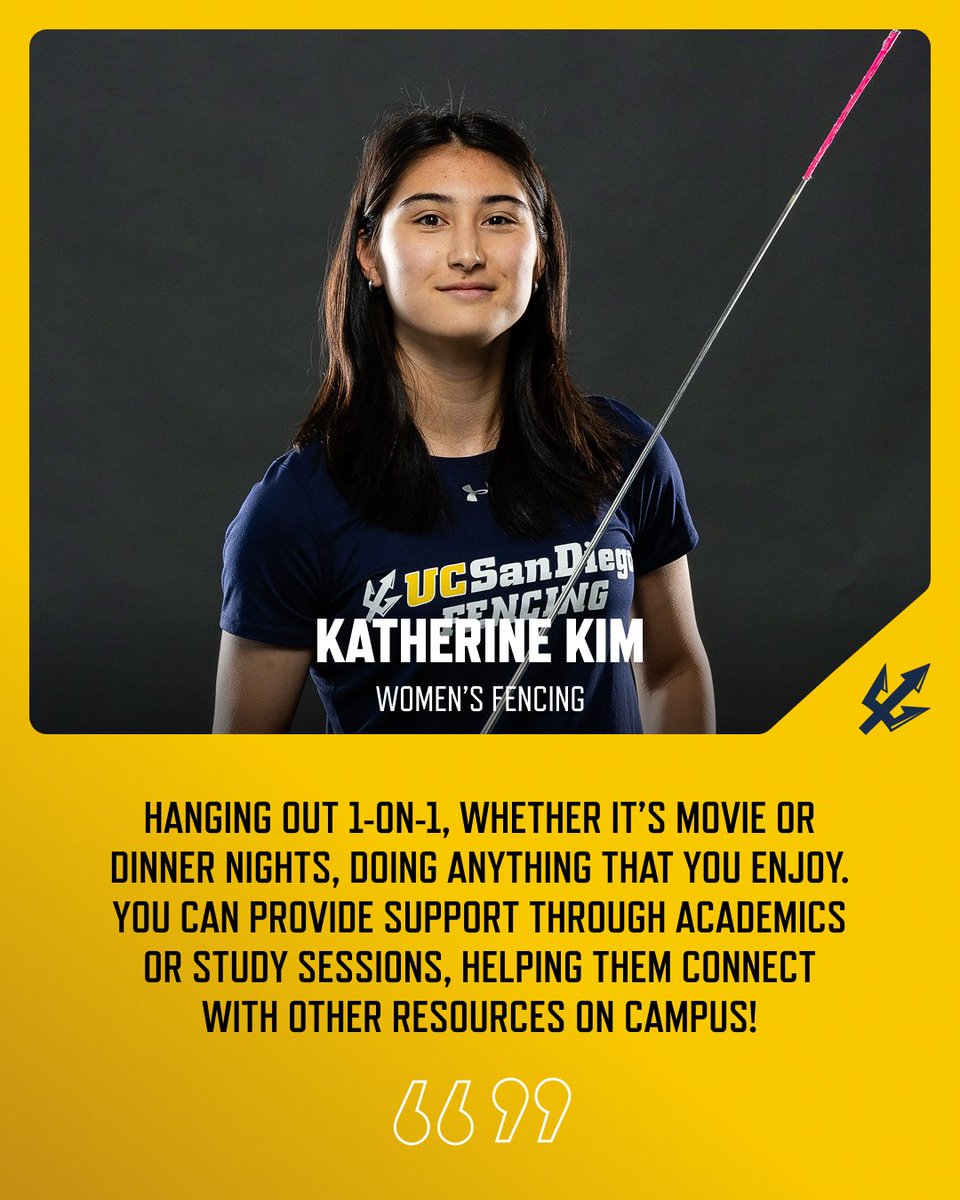 UCSDtritons's tweet photo. Being a teammate doesn’t end when practice does.

Today, Triton scholar-athletes share what supporting each other looks like outside of competition. Make sure to show up for your teammates on and off the field of play!

#CheckOnYourTeammate #ScholarAthleteMentalHealthWeek #SAMHW26 #GoTritons