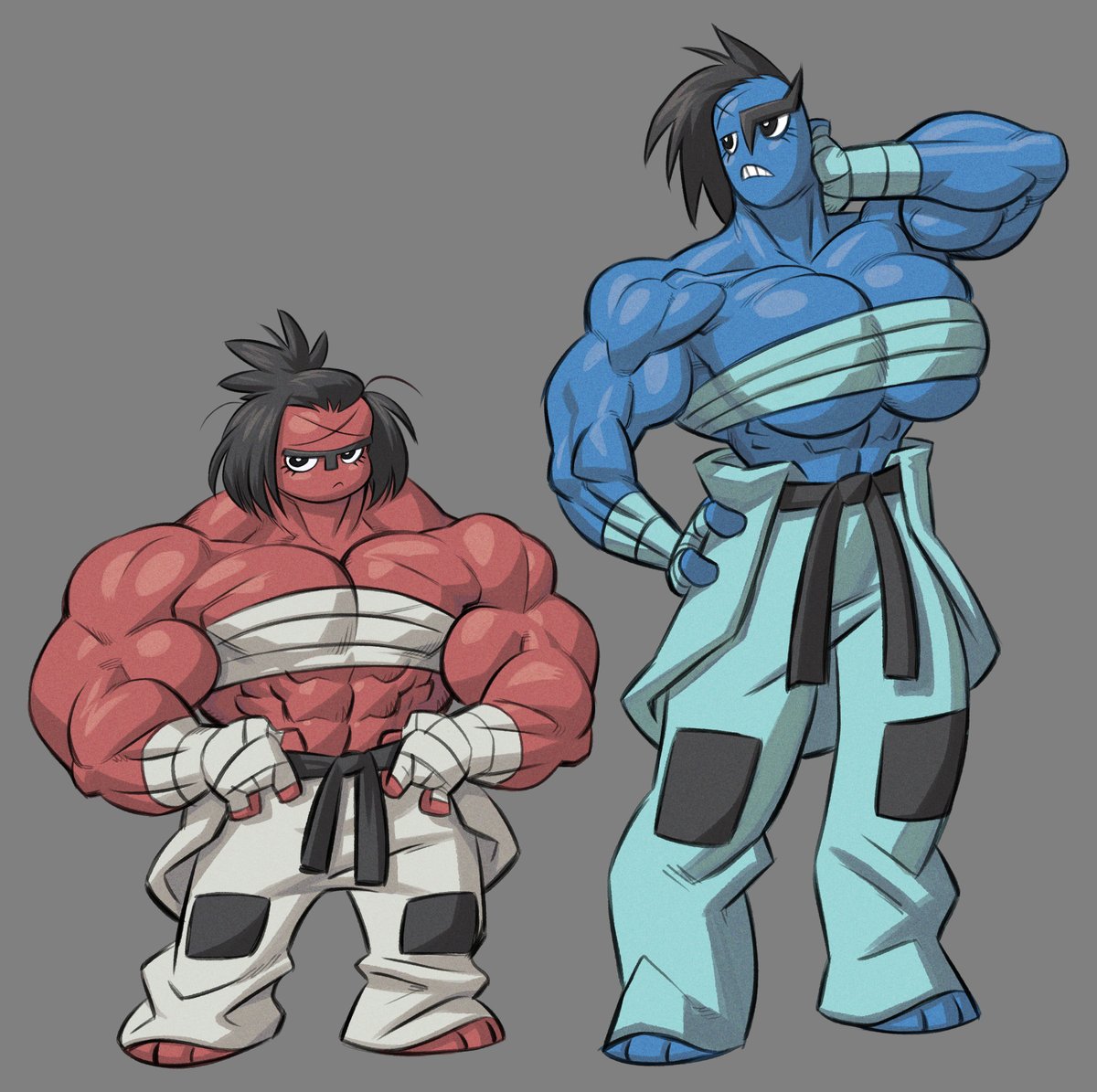 tilingart's tweet photo. Doing a couple pokegals for the hungry fiends out there, Nagi (Throh) and Geki (Sawk) https://t.co/9PY4uCYVH8