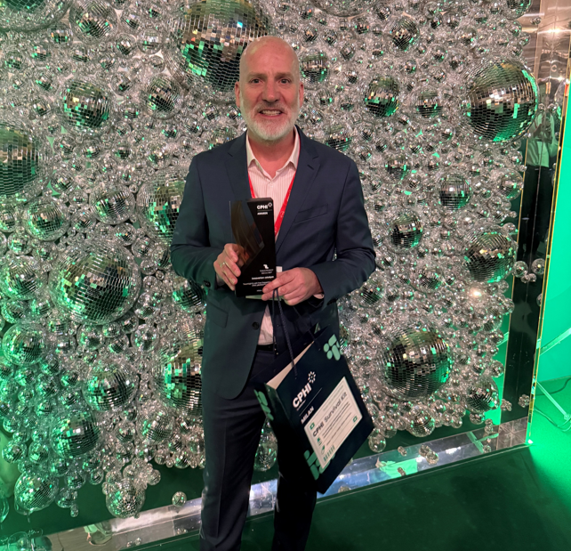 TouchlightDNA's tweet photo. Touchlight has won the CPHI Pharma Award for: Innovation Catalyst! Board member Will Downie accepted the award on our behalf. Congrats to all the award winners in 2026. https://t.co/xOciBmoGwk #CPHIMilan #CPHIMilan2026 #PharmaAwards https://t.co/VM7oh1r428