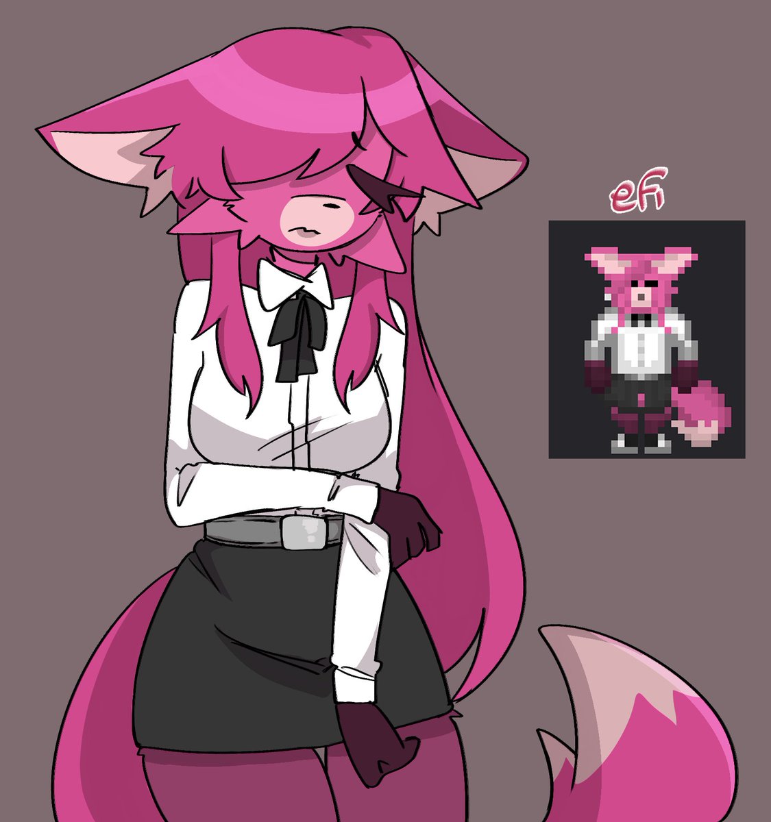 li3ngel's tweet photo. first proper drawing in almost two months, i'm so sorry for being the most inactive person on earth ever 💔 i promise i'm coming back! in the meantime, i present you one of my ss14 characters, a service worker vulp~
#spacestation14 #ss14 https://t.co/RphUL05aR6