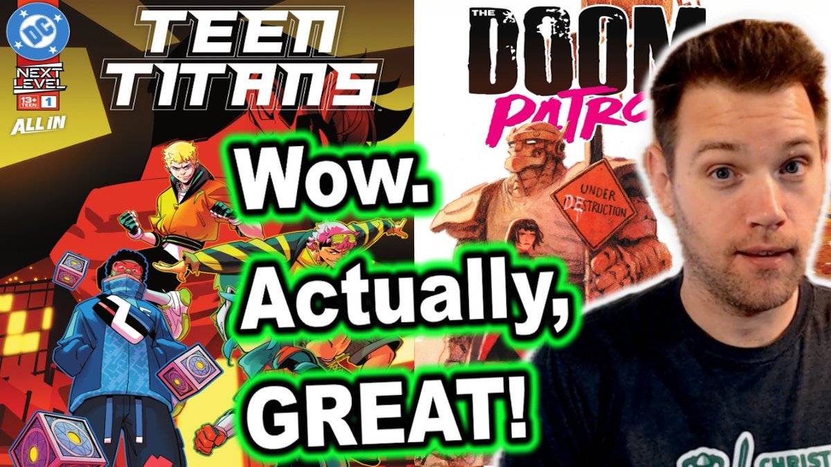 christian_geek's tweet photo. DC's Getting... Better?! - DC COMICS CHRISTIAN REVIEWS (EIW) https://t.co/MGwjAnnVQr via @YouTube #DCComics #DCUniverse #DCUniverseInfinite #TeenTitans #DoomPatrol #legionofsuperheroes #christianreview #christianreviews #christiangeek #christiangeeks #christiannerds https://t.co/M4vDIYAh2F