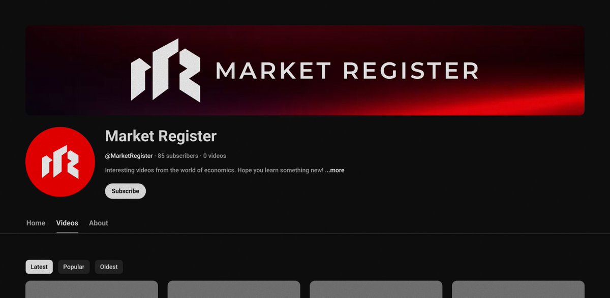 knxtstudio's tweet photo. A bold visual identity for Market Register, a YouTube channel focused on economics and markets. 📊
Brand Identity by knxt Studio.
#BrandIdentity #knxtStudio #BrandDesign https://t.co/Kq0Gjd0Sq2