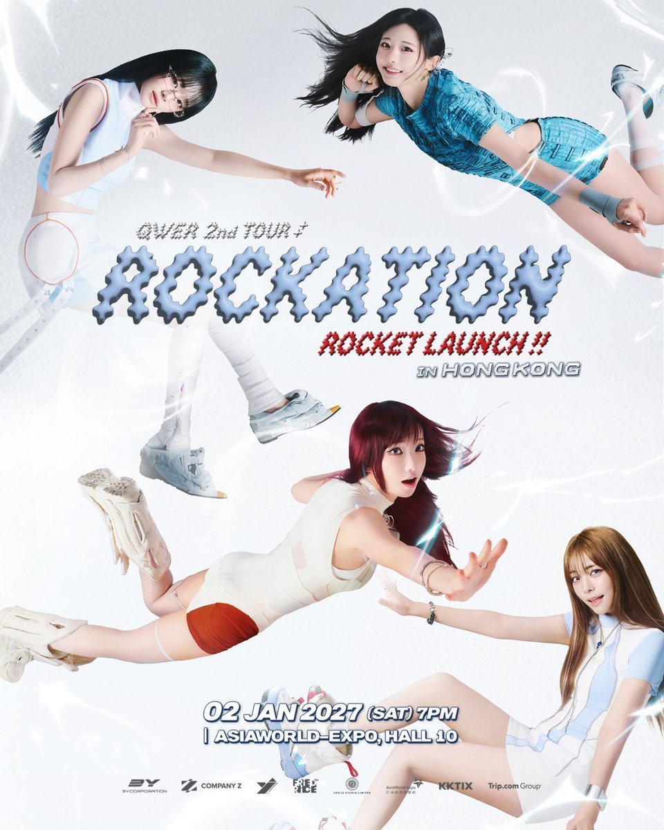 Stloynel2's tweet photo. 💎 QWER 2ND TOUR 〈ROCKATION : ROCKET LAUNCH!!〉 IN HONG KONG 💎
📅 日時：
 * 2027年1月2日(土) 19:00 (7:00 PM) 開演
📍 会場：ASIAWORLD-EXPO, HALL 10（アジアワールド・エキスポ ホール10 / 香港）
🎟️ 料金：価格お問い合わせ（QWERによる香港公演の代行予約を受付中！）
👤 Artist & Organizer：
 * QWER
 * 主催：TAMAGAWA / COMPANY ）
━━━━━━━━━━━━━━━━━━
✨ 取扱座席・案内ガイド
 * 大人気ガールズバンド QWER によるツアー『QWER 2ND TOUR 〈ROCKATION : ROCKET LAUNCH!!〉 IN HONG KONG』アジアワールド・エキスポ ホール10公演をフルサポート
 * ステージ前方フロア良席から見やすい指定席まで完全網羅
 * 香港現地でのスムーズなチケット確保＆入場サポートを実施
   ━━━━━━━━━━━━━━━━━━
⚠️ ご購入の意思が確定し、お支払いおよびチケット確保が可能な段階になってからDMください（希望席種・エリア / 枚数 / ご予算を明記）。
#QWER #ROCKATION #RocketLaunch #AsiaWorldExpo #香港公演 #香港ライブ #海外コン代行 #香港チケット #コンサート代行 #チケット代行 #티켓대행 #代理チケッティング #チケッティング代行 #チケット譲 #양도 #WTS #WTE #KPOPチケット