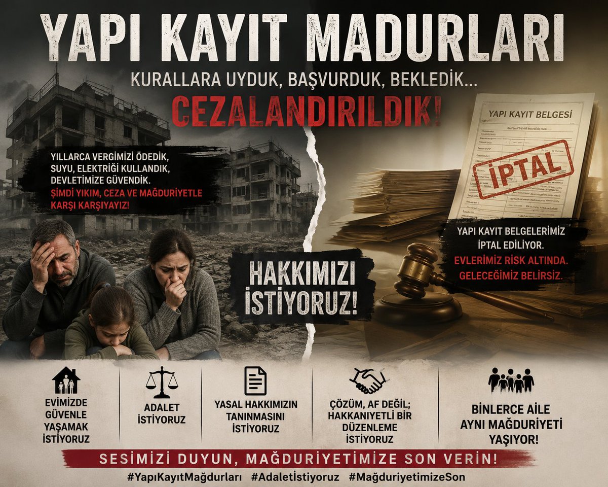 AydemirErk53115's tweet photo. Bir evin hikâyesi, bir imza kadar basit değildir. Ardında yılların emeği var. Bu emeğin geleceği için Meclis’te güçlü bir düzenleme şart.                                          #YapıKayıtMecliseGelsin                    #YuvaYıkmanınVebaliVar https://t.co/cLEqP07OeZ