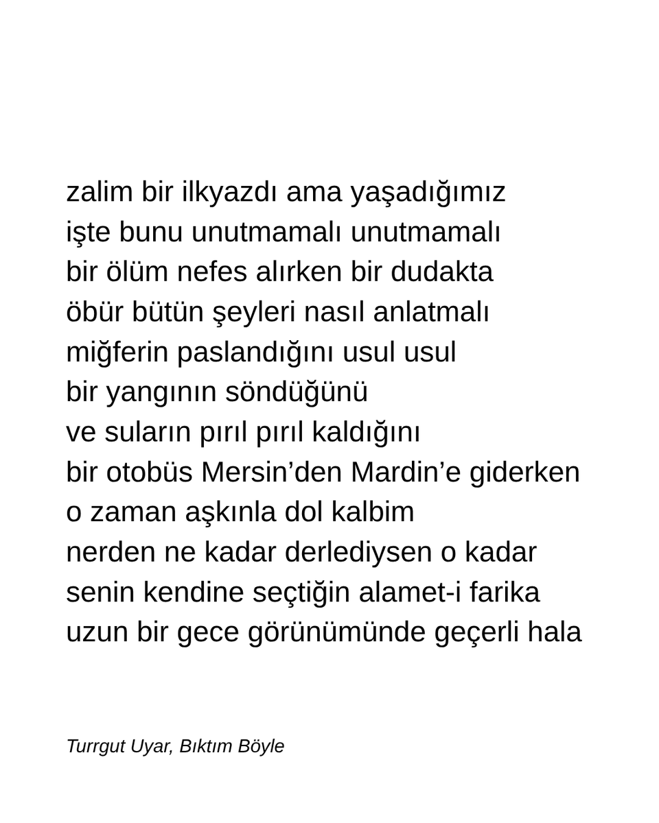 bubisanatcom's tweet photo. Turgut Uyar, Bıktım Böyle: https://t.co/lA410QEUj7