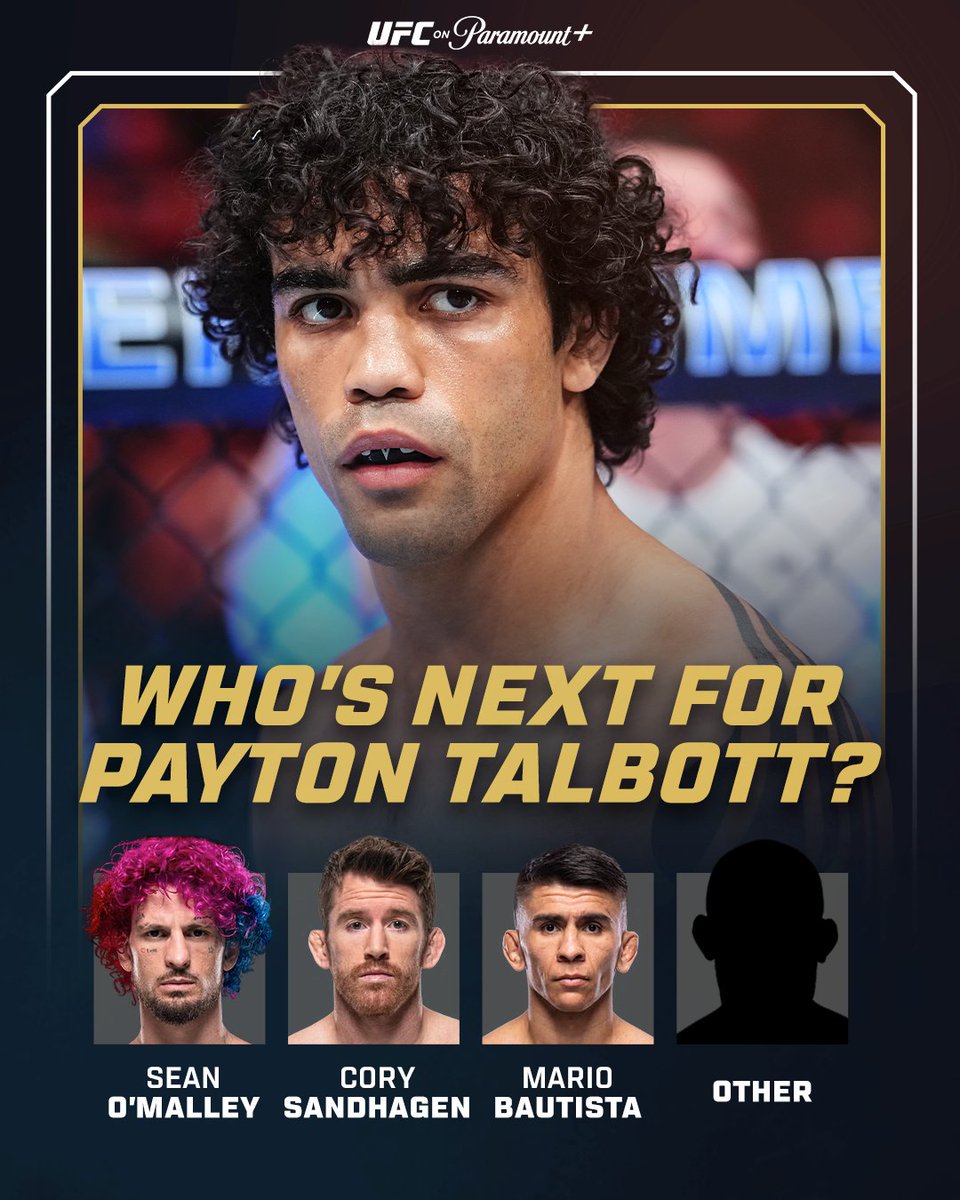 UFConParamount's tweet photo. Who should Payton Talbott fight next? https://t.co/q1nYoFoonO