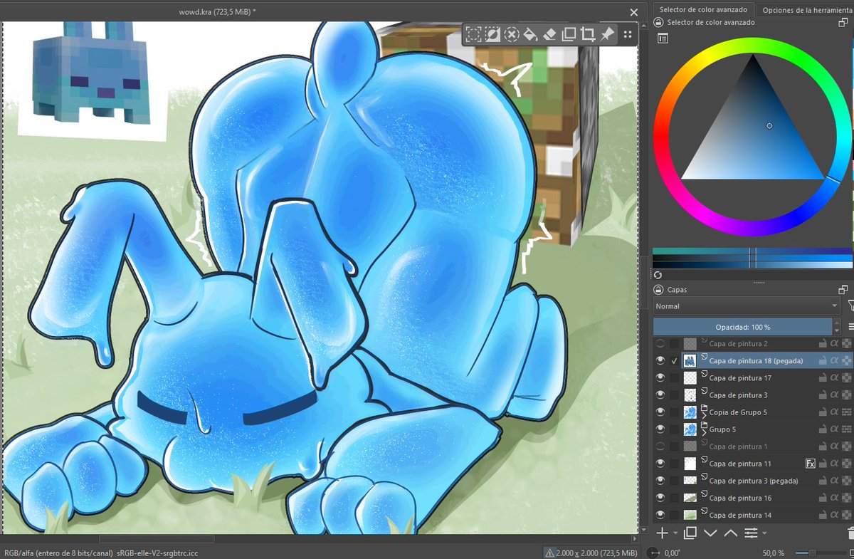 weirdflaw's tweet photo. texturte practice blub doodle i didnt really liked https://t.co/uQdR7kacF3