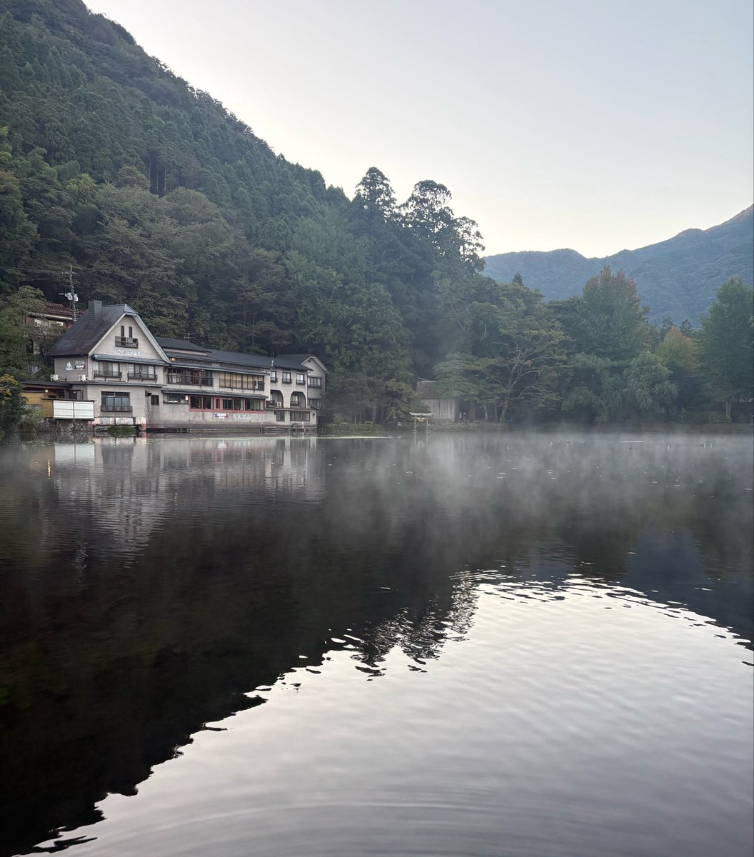 oliveandcat's tweet photo. 朝霧の金鱗湖 https://t.co/cQgLKs1BAT