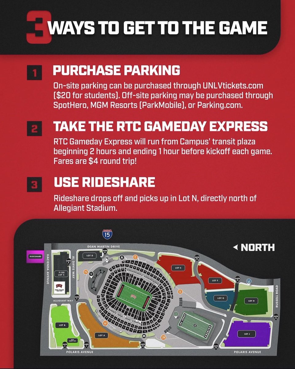 unlvfootball's tweet photo. Show up &amp; show out on Saturday 🫵

⏰ 4PM
🎟️ https://t.co/9kzhOkzKUO https://t.co/kAUdQFaWZ0