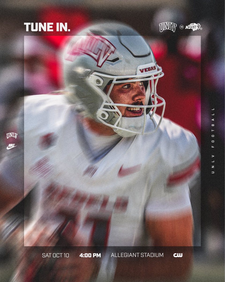 unlvfootball's tweet photo. Show up &amp; show out on Saturday 🫵

⏰ 4PM
🎟️ https://t.co/9kzhOkzKUO https://t.co/kAUdQFaWZ0