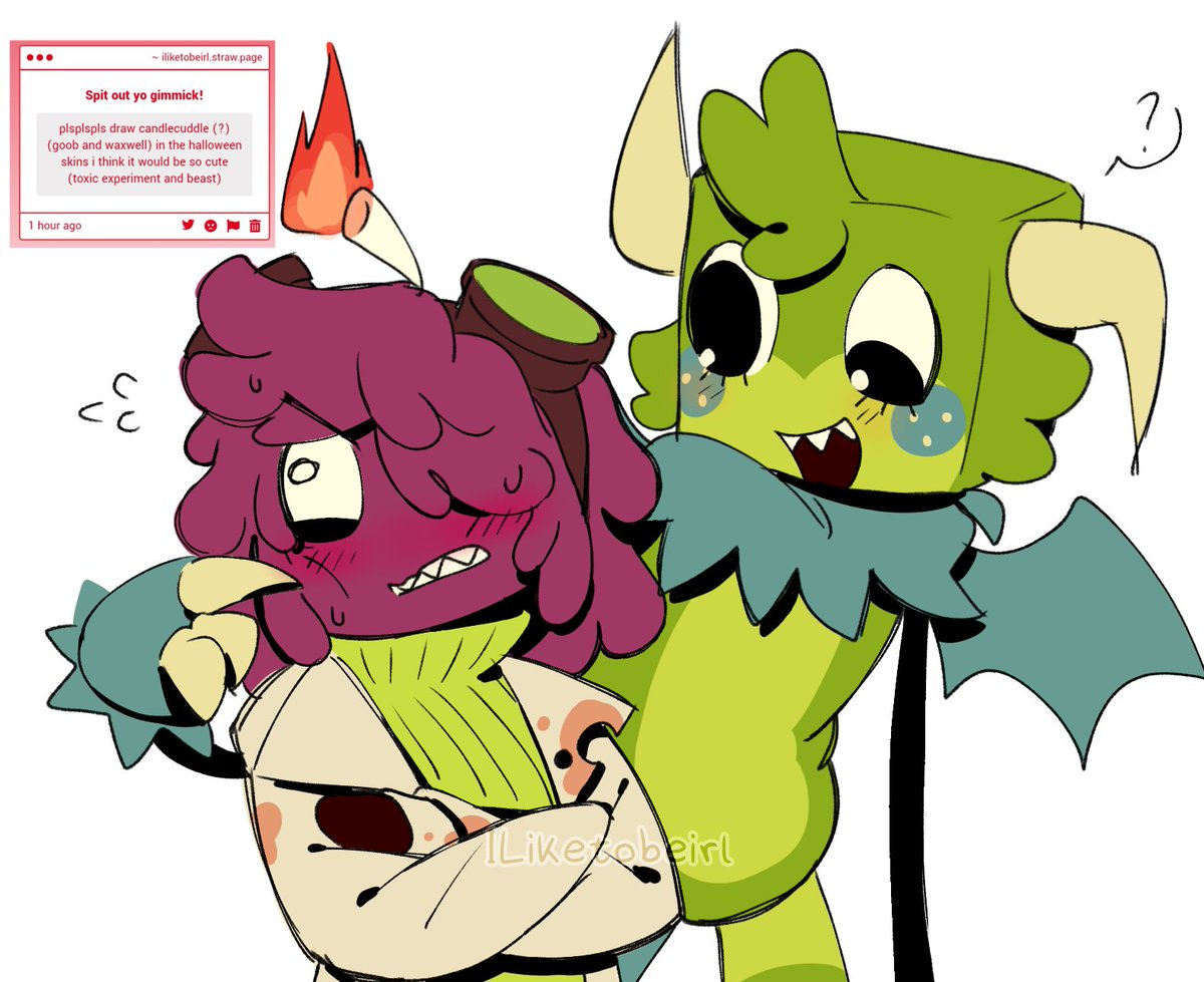 ILiketobeirl's tweet photo. I was actually planning to draw them in their skin too
#dandysworld 
#candlecuddle I think https://t.co/o4P8VlYQW1