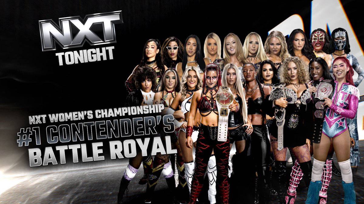 WWENXT's tweet photo. Don’t miss the NXT Women’s Championship No. 1 Contenders Battle Royal TONIGHT on #WWENXT! 👊

📺 8 ET/7 CT on @TheCW https://t.co/XCveqq33wb