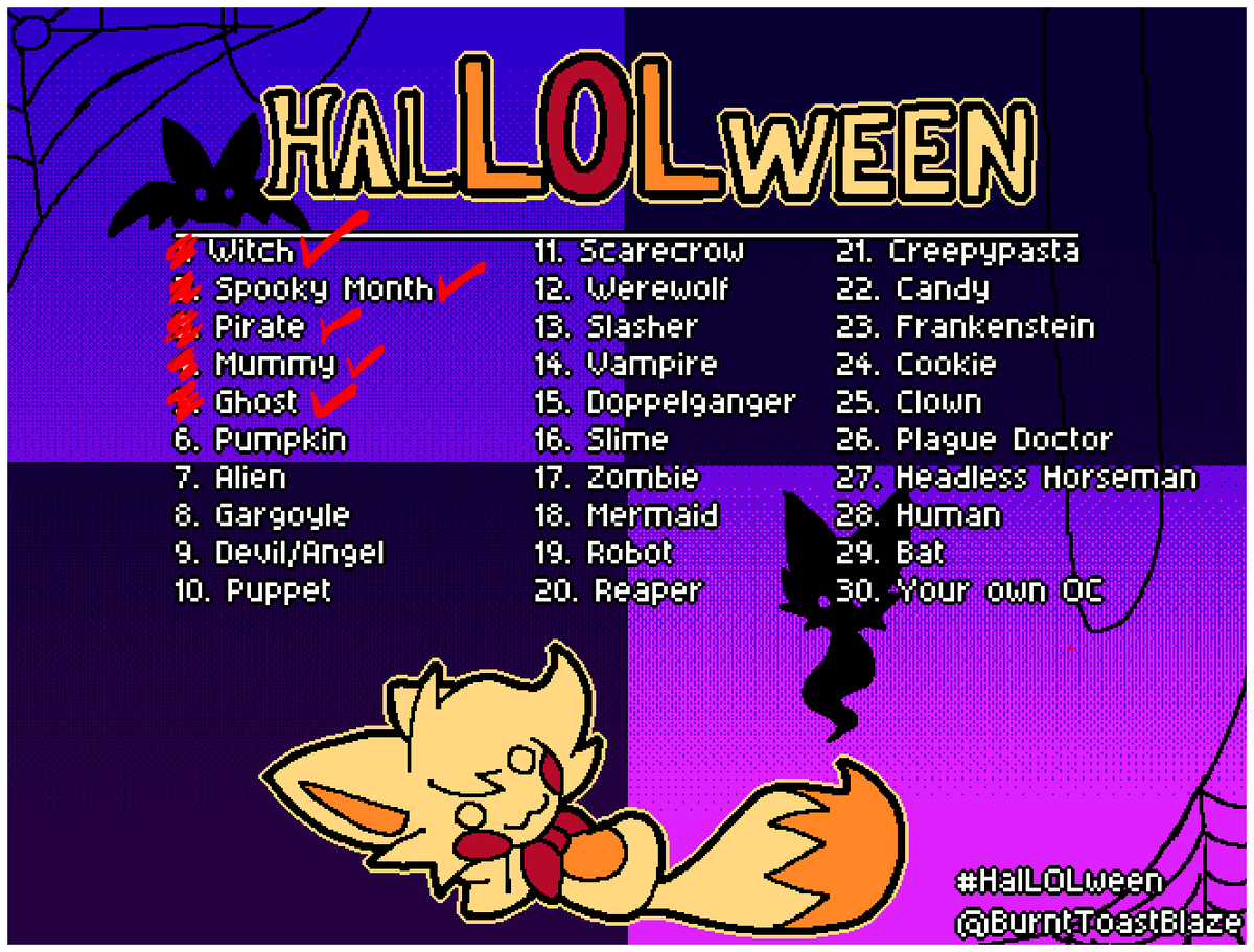 Eepy_LB's tweet photo. #HalLOLween day 5 “Ghost“  
Sorry it’s late again >_< 
#lolbit @BurntToastBlaze https://t.co/pCzjwJNkzA