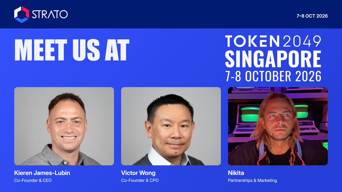STRATO at TOKEN2049 Singapore: Meet the Team